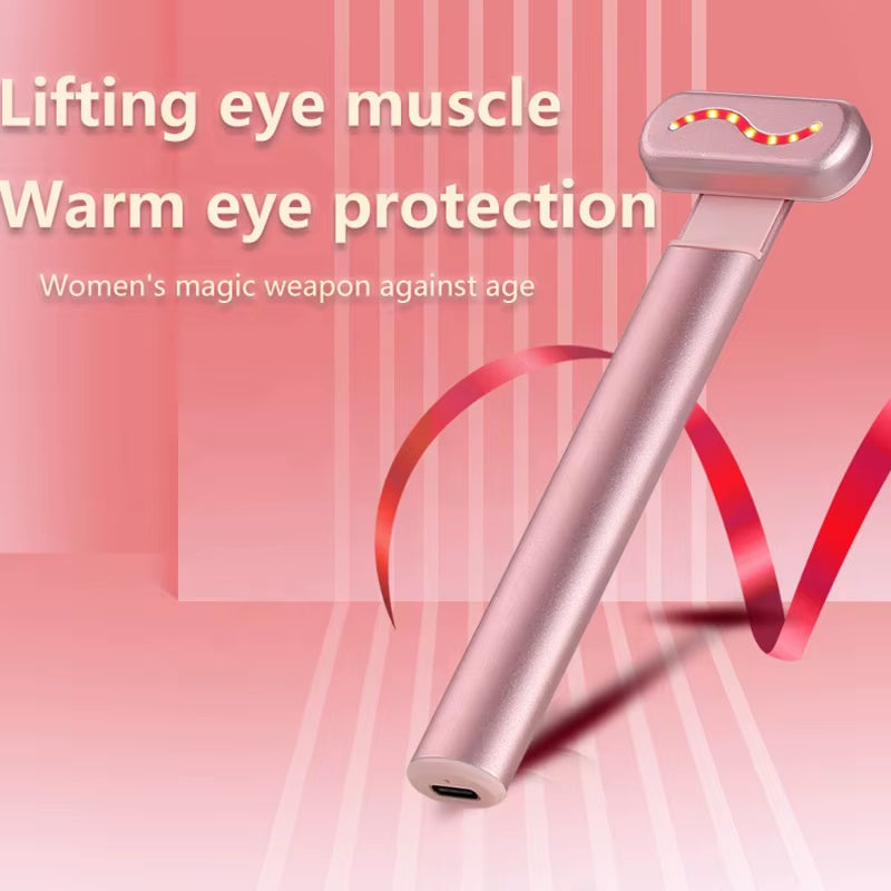 Portable Red Light Therapy Wand Facial Device Microcurrent Skin Tightening Double Chin Reducer anti Wrinkle LED Photon Massager